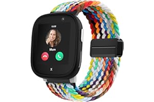 OUTPUTBT Magnetisch Armbänder 20mm für Xplora X6 Play/X 6/X6 Pro/XPLORA XMOVE/Sloth cloud H97/Anio 5/Anio 6/Gizmo/Gabb Watch 3/2/1 Armband Kinder Nylon Baumwolle Geflecht für Mädchen Jungen
