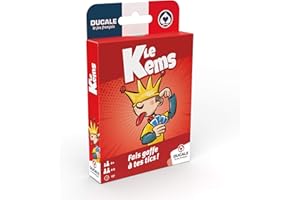 La Ducale - Kems Junior - Jeu de Cartes Enfant et Famille - 4 à 8 Joueurs - Dès 6 Ans, Rouge, Bleu