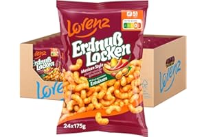 ‎LORENZ SNACK WORLD LORENZ | ErdnußLocken Mexican | 24 x 175 g | vegetarisch