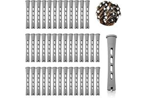 Honicemar Set di 40 bigodini permanenti per capelli lunghi e corti – aste medie per onde fredde da 1,5 cm, strumenti per arricciare capelli fai da te per acconciature naturali, aste arricciacapelli