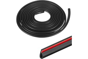 Xibao 5M Joint Porte Voiture,Protection Portiere Voiture,Protection Bord de Tole,Joint de Porte Voitures,Protecteur de Bord Flexible en Forme de U,Convient pour Les Voitures MPV SUV