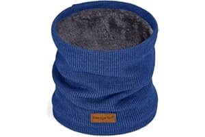 Beesgarden Winter Neck Warmer Snood for Men Women, Soft and Comfortable Fluff Lining, Christmas Happy New Year Gift Box with Greeting Card, Outdoor Warm Scarf for Walking Cycling Hiking Skiing