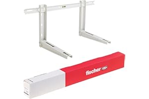 Fischer Supports pour climatisation, unité extérieure KLIMA KLIK 465, longueur du bras 465 mm, étagères en acier galvanisé, greffage rapide, comprend système de fixation Fischer SX et pieds antivol