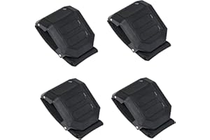 RERPRO UTV Windschutzscheibenklammern, kompatibel mit Polaris Ranger RZR, Can Am Commander Defender, Yamaha YXZ, Kawasaki Teryx Frontscheibe verstellbare feste Befestigungsklemme, 4 Stück Plus