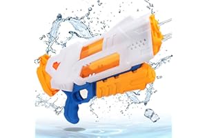 AMBOLIO Pistolet na wodę, zabawka, pistolet na wodę dla dzieci, 1800 ml, pistolet natryskowy dla dzieci, zasięg 11 m, na letnie imprezy na świeżym powietrzu, na plażę, basen, zabawka ogrodowa na plaży.