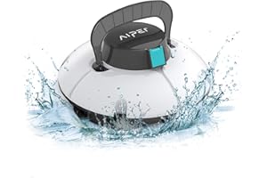 RENEWED AIPER Cordless Automatic Pool Cleaner, Strong Suction with Dual Motors, Lightweight, Auto-Dock Robotic Pool Cleaner, Ideal for Above Ground Flat Pool up to 538 Sq.Ft