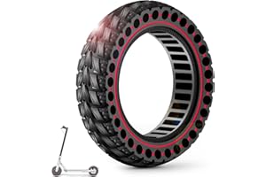 BANGTING 1PCS 60/70-6.5 Pneumatici per Monopattino Elettrico Ruote, 10x2.50-6.5 Gomme Piene, 10x2.5 Pollici Pneumatico per Segway Ninebot Max G2/G30/G30D/G30E/G30E/G30LP/G30D II/G30 Max (Rosso)