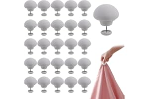 MEGYAD 24 Stück Bettdeckenhalter Pilzbefestigungsclip: Bettdeckenbezug Klammer Tröster Greifer Steppdecken-Fixierer, Bettdecken Clips Quilt Fixer, Duvet Cover Clips Bettdecke Pins Quiltbefestigungsclip