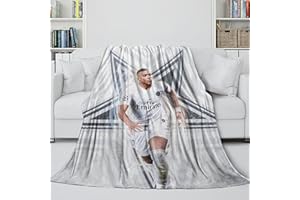 REIPOL Mbappé Warme Decke - Football Plüsch Decke Geburtstag Geschenk Für Ehemann Freund Freundin Nachbar - Bett Sofa Büro Kinderbet 60x80inch(150x200cm)