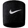 Nike Unisex-Youth Swoosh Gelenkband, Black/White, One Size (2er Pack)