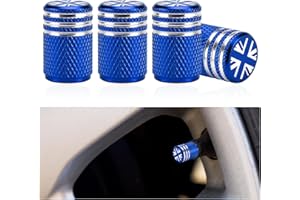 4PCs Tyre Valve Caps,Dust Caps for Car Tyres,Aluminum Tire Valve Stem Cap,Corrosion Resistant Tire Valve Covers Replacement with O Seal Ring,Universal Dust Cap for Cars,SUVs,Motorcycles (Blue)