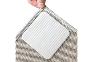 Cradonn Tappetino Antiscivolo per tappeti – Tappetino Antiscivolo per Tutte Le Misure – fermaporta – Tappetino Antiscivolo per Tappeto per cameretta dei Bambini e Molto Altro Ancora (4 Pack)