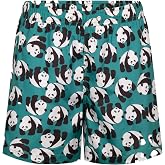 Dagi Erkek Panda Desenli Kısa Şort Multicolor XS