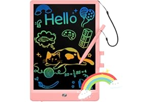 UCIDCI Tablette d'écriture LCD 10 pouces jouet pour filles de 3 à 9 ans avec écran coloré pour tout-petit dessin tablette de dessin