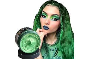 RUIBAVYA Cera Per Capelli Temporaneo Cera Per Capelli Lavabile Cera Colore Semipermanente Capelli Per Feste, Giochi Di Ruolo, Festival Diy Hair Colour Cera（Verde scuro ）