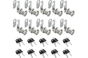 ​​SENENQU 10 PZ - Serrature per Armadietti Metallici 30mm con Chiave - Serratura Per Mobili Serraturas Cassette Postali, Armadi Spogliatoio​​