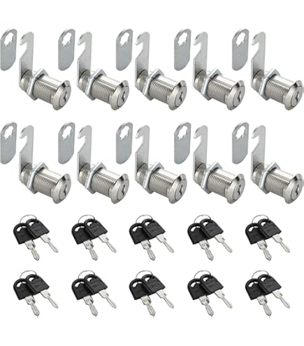 Lot De 8 Serrures De Boîte Aux Lettres De 16 Mm (différentes