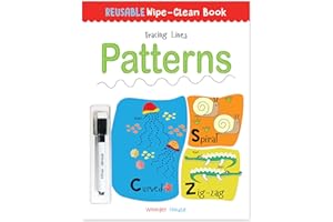 Reusable Wipe And Clean Book Tracing - Lines Patterns : Trace And Practice Patterns