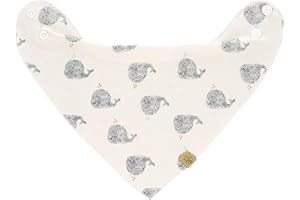 LÄSSIG Baby Lätzchen Bandana Halstuch Baumwolle Druckknopf wendbar/Baby Bandana Little Water, 1 Stück (1er Pack)