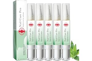 HGERGWW 5 Stück Nail Care Pen - The Original, Nail Care Pen Nagelpilz Stift, Nail Care Pen Kosmetische Pflege Bei Nagelpilzinfektion, Mit TeebaumöL, Vitamin E & Aloe Vera (5PCS)