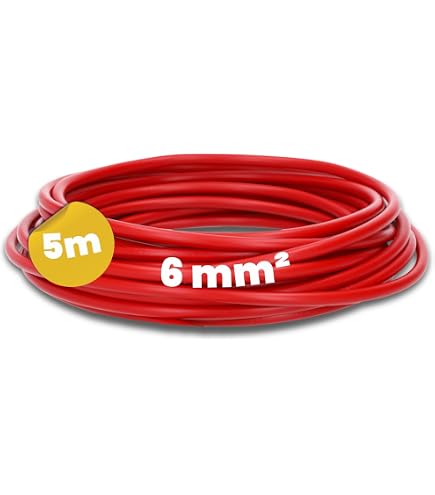Kalitec H07V-K 6 Mm² Verdrahtungsleitung – 5 Meter Schwarz, Feindrähtig, Für Schaltschrank & Installation