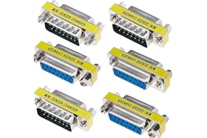 Xiatiaosann DB15 15 broches mâle à mâle adaptateur changeur coupleur série D-Sub 15 broches connecteurs de changeur de genre convertisseur pour PC manette de jeu moniteur audio numérique