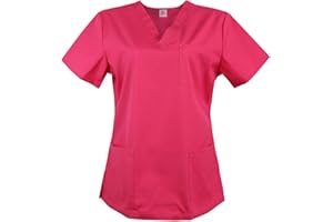 JONATHAN UNIFORM Blouse Medicale Femme 3 Poches Blouse Aide Soignante, Blouse de Travail pour Medecin Infirmiere Dentaire Clinique