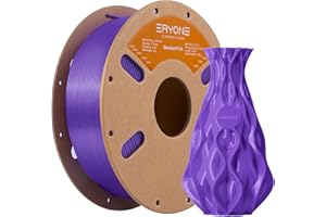 ERYONE Filament PLA o grubości 1,75 mm, do drukarki 3D, tolerancja +/- 0,02 mm, 1 kg/szpula, ciemnofioletowy