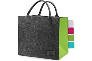 smøla Filztasche - Einkaufstasche groß & faltbar I Shopper Damen Tragetasche - Henkeltasche Markttasche Shopping Bag, Filz Tasche