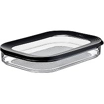 Boîte à Fromage Mepal Modula 2000 Ml Noire - Conteneur Hermétique Frigo Pour Morceaux Et Tranches De Fromage