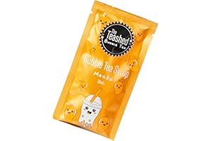 THE *TEASHED Bubble Tea Syrup | Mango Bubble Tea Syrup | 30ml Fruit Syrup for Bubble Tea | 1 Serving | Vegan | By THE TEASHED