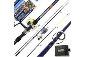 Angling Pursuits NEW AP FISHING BEACH CASTER ROD + REEL SEA BEACH COMBO 12FT 2PC + ACCESSORY SET