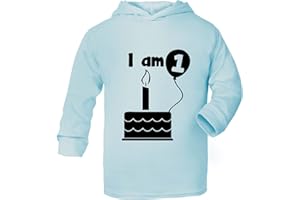 Print4U I Am One 1st Birthday Funny Funny Baby Hoodie 0 - 2 Years