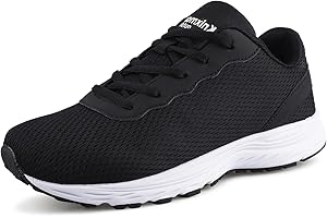 Knixmax Outdoor Wide Fit Trainers for Men Women Lightweight Running Walking Shoes Breathable Comfortable Athletic Gym Sneakers