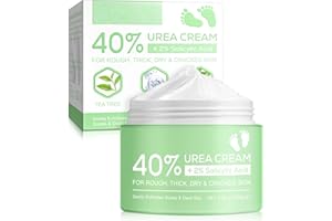 JSBNQRMZ 150g Urea Creme,Crème à l'Urée 20% Pour Les Pieds Avec Plus De 2% D'Acide Salicylique,creme pieds tres secs et abimes,Acide Hyaluronique,Arbre à Thé, Aloe Vera,élimine Les Callosités et Adoucit