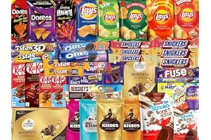 AL DUCHAN Internationale Süßigkeitenbox I Nur Qualitätsmarken I Snack Box I Schokolade & Chips Mix I Verschiedene Süßigkeiten I Perfekt geeignet für deinen Chill Abend