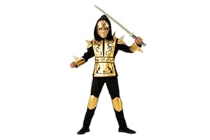 RUBIE'S Rubies Déguisement de dragon ninja doré pour enfant, multicolore