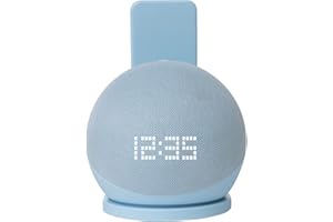 shinar Supporto da parete per Dot 4° generazione, salvaspazio, accessorio per supporto Dot 4, con gestione dei cavi integrata, non necessita di viti (1 confezione, grigio)