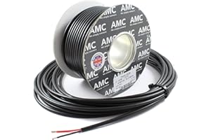 DITAC Round Twin 2 Core Cable 12v 24v Thin Wall Wire (16.5 AMP Rated 1mm²) 10 Metre
