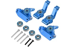 TECKEEN Alluminio Anteriore Sterzo Assale Posteriore C-Hub Mount per Traxxas Slash 2WD 1/10 Upgrade