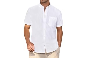 Produktbild von HMIYA Herren Kurzarmhemd 100% Baumwolle – Karomuster, Regular Fit, Sommer & Freizeit