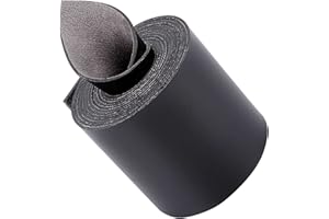 GORGECRAFT Bande de Sangle en Cuir 7cm de Large 2 m de Long Grain de Cuir Noir Imitation Cordon Plat Simple Face pour Bricolage Artisanat Fabrication de Poignées de Guitare Colliers pour Animaux