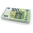 Cashbricks 100 x €100 Euro Play Money Notes – Reduced – 75% Size