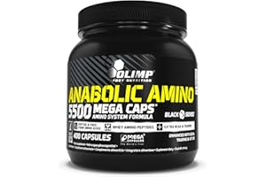 ‎OLIMP SPORT NUTRITION OLIMP - Anabolic Amino 5500 Mega Caps (400 capsules) .High-quality dietary supplement with a large amount of the most important amino acids and proteins