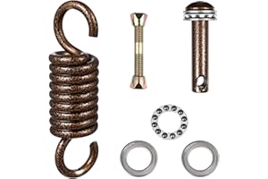 CABILOCK Hammock Spring Kit Heavy Duty with Bolts & Screws - Pro-Grade Hammock Suspension Spring Hook, Porch Swing Hanger Hook, 1000LB Load Capacity, for Egg Chair, Rocking, Boxing Bags, Easy Installation