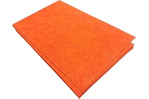 Jtnohx Stiff Felt Sheets, 11 Pcs Felt Fabric, 17.78×28.7cm Colour Fabric Square for Crafts, Craft Material for Sewing(Orange)