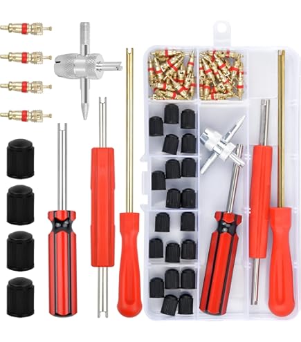 7PCS Outils Pour Valves Pneu Voiture, Demonte Obus Valve Set Avec