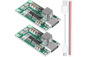 Youmile 2 st 2S 2A litiumbatteri laddningskort typ-C USB 18650 Li-ion litiumbatteriladdare boost omvandlare 8,4 V med typ-C t