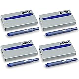 Lamy Cartouches T10 - Lot de 20 cartouches d'encre pour stylo plume Bleu