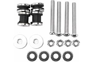 EVGATSAUTO Kit Bulloneria per Fissaggio Moto, Vite di Fissaggio per Sissy Bar per Schienale in Metallo Supporto per Sissy Bar Rimovibile per FLSTC, FXSTSB, FXSTS, FXSTC, FLSTF, FXST, FXSTB, FLSTN